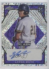 2021 Leaf Flash Purple 67/75 Lonnie White Jr Lonnie White #BA-LW1 Auto 1b8