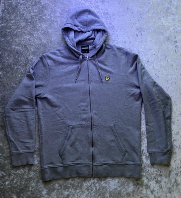 Lyle & Scott Zip Hoodie Grau XL Sehr Guter Zustand mit Kapuze