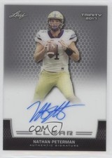 2017 Leaf Trinity Clear Auto Nathan Peterman #CA-NP1 Auto k5n