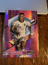 Ousseni Bouda 2023 Topps Finest MLS Pink Prism Refractor Rookie RC #22 /125