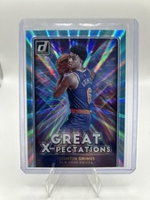 2021-22 Donruss #13 Quentin Grimes Great X-pectations Holo Teal Laser Knicks