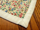 Quilt Multi-Colors; Cotton w Thin Batting; 31"x30" Throw; Hand/Machine; Age? — photo 7