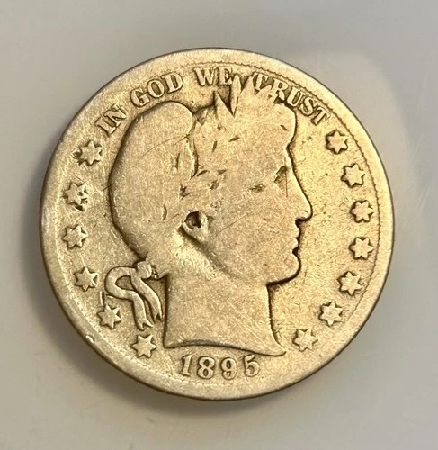 1895-S Barber Half Dollar Collectible Grade ~ 130 Yrs Old Tougher Date