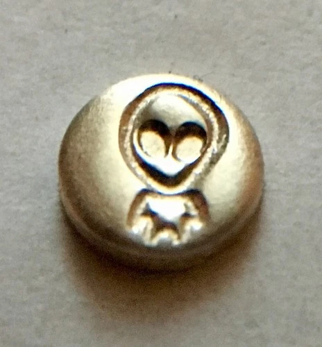 👽 0.52 Gram Solid Silver Grey Alien Round - .999 Pure Bullion - FREE SHIPPING!