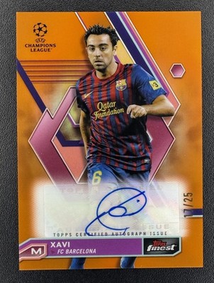2023 Xavi Hernandez /25 Orange Auto Topps Finest UCC #A-X