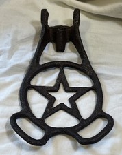 Vintage Primitive Cow Farm Cast Iron Star Watering Lever Part