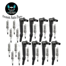 8pcs Ignition Coil and 16pcs Spark Plug For 2010-2014 Ford F-150 6.2L V8