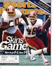Stephen Davis Chris Samuels 2001 Washington Redskins Sports Illustrated magazine