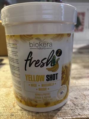 Salerm Cosmetics biokera Natural Fresh 2 Yellow Shot Mask 33.5 Oz
