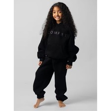 Comfrt Black Sweats - Kids