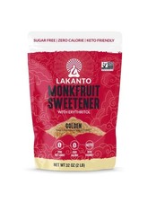 Lakanto Monk Fruit Sweetener Golden Sugar Free, 2 lbs, 1 Count