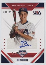 2020 Panini USA Baseball Stars & Stripes 96/299 Drew Burress #15U-DB Auto 2t9