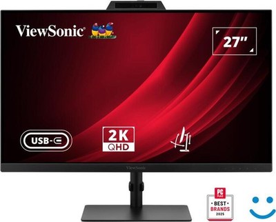 ViewSonic VG2741V-2K Monitor mit Hello-zertifizierter Webcam 68,6 cm (27'')