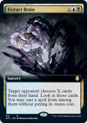 Extract Brain (Extended Art) Commander: Adventures in the Forgotten Realms MT...