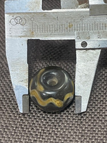 Old Tibetan Nepalese Himalayan Ancient  eye Old Dzi Talisman Beads Amulet - Foto 7 di 7