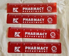 Lot de 4 règles flexibles de pharmacie Kmart