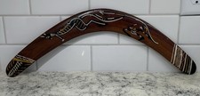Wooden Boomerang 20 Hand-Painted Kangaroo Hunter Design Wall Decor