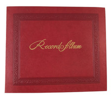 1950s Records In Album 13 Vinyl 45s Vintage 7" Red Storage Case Holds 15