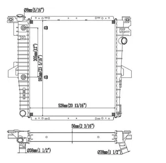 Radiador Carquest 431328 para Ford Explorer 1996-2001 y Mercury Mountaineer 5,0 L Foto 3 de 3