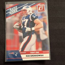2010 Donruss Rated Rookie Rob Gronkowski #84 New England Patriots Card. rookie card picture