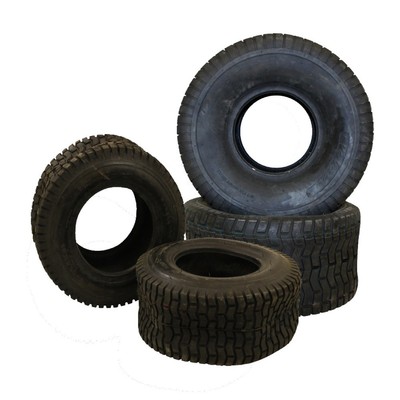 Tire Set 2x 20x10-8 and 2x 16x6.5-8 Tubeless TL Lawn Tractor Ride On Mower
