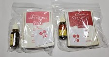 STAMPIN UP CLASSIC INK PADS WITH MATCHING REFILL BOTTLES LOT OF 2