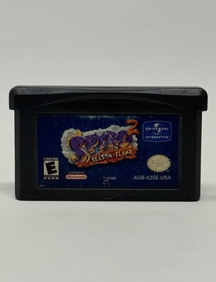 Spyro 2 Season of Flame Nintendo Game Boy Advance GBA Authentic Game Cartridge