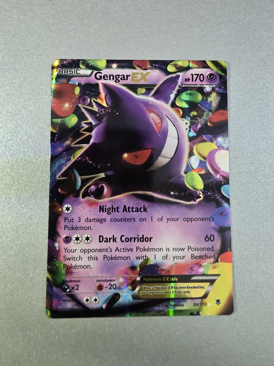 1999 nintendo pokemon gold card Mega M Gengar EX - 121/119 Secret Ultra Rare main image 1