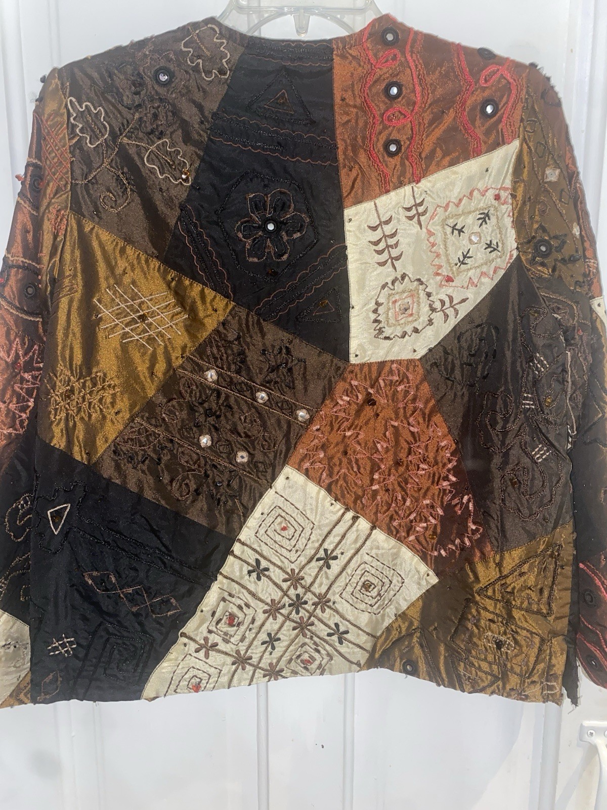 Laura Ashley Petite Small Patchwork Jacket Embell… - image 11