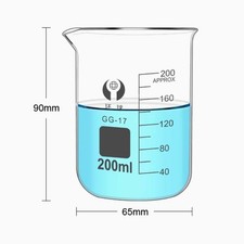 200ml Borosilicate Glass Beaker Laboratory Beakers Glassware Laboratory Supply