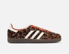 adidas Originals Samba OG Trainers JI2734 Leopard Print Gum Womens UK Sizes 5.5