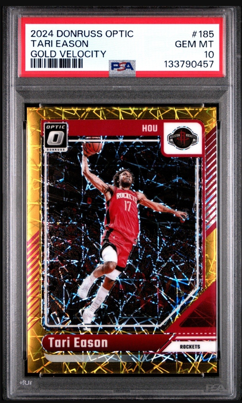 2024-25 Panini Donruss Optic - Tari Eason #185 Gold Prizm #10/10 PSA 10 BOOKEND!