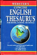 Websters Concise English Thes - VERY GOOD