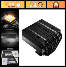 Low Profile CPU Air Cooler 77mm, 6 Heatpipes, 120mm Slim PWM Fan, Intel  AMD Co