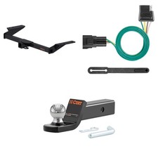 Curt Tow Package Trailer Hitch Wiring Harness 45134 Ball Mount Pin Clip 13418 Curt Tow Package Trailer Hitch Wiring Harness 45134 Ball Mount Pin Clip 13418