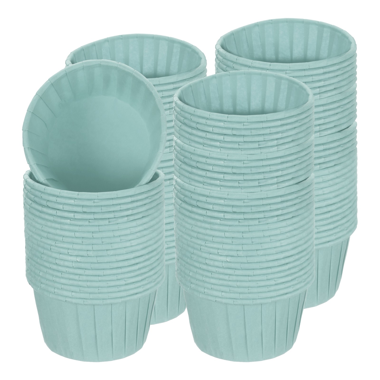 150Pcs Light Blue Mini Cupcake Liners for Baking