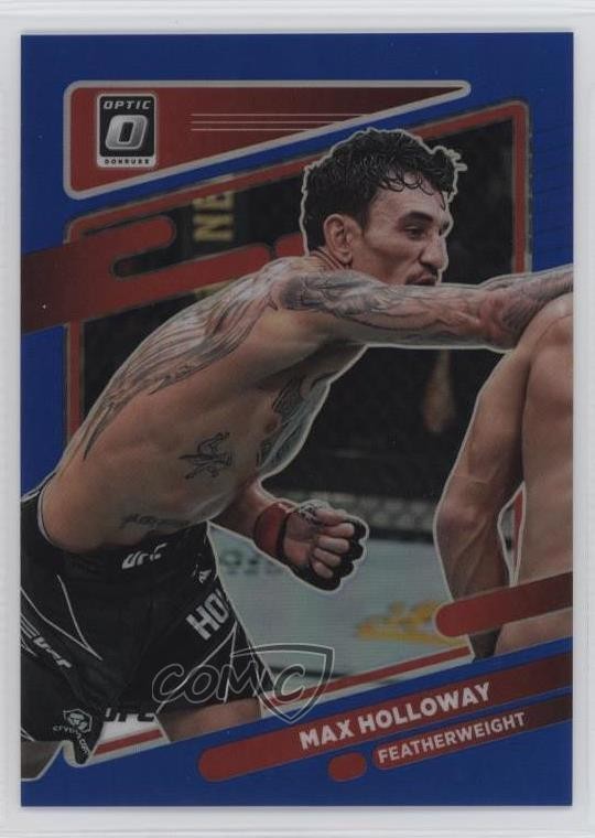 2022 Panini Donruss Optic UFC Blue Prizm 23/99 Max Holloway #38 0zz3