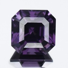  4.69ct IF Emerald Cut Natural Imperial Violet Spinel - Exquisite, Burma Gem
