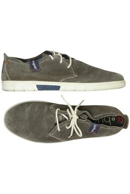 Bugatti Halbschuh Herren Slipper feste Schuhe Gr. EU 41 Leder Grau #uyhc5ql