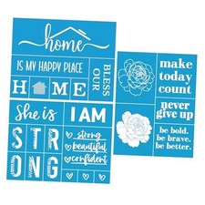 , 3Pcs, Positive Sentiments, Silk Screen Stencils, Reusable Silk Screen