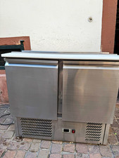 Gastronomie Edelstahl Kühltheke/Saladette waagrecht Standmodell mit Klappdeckel