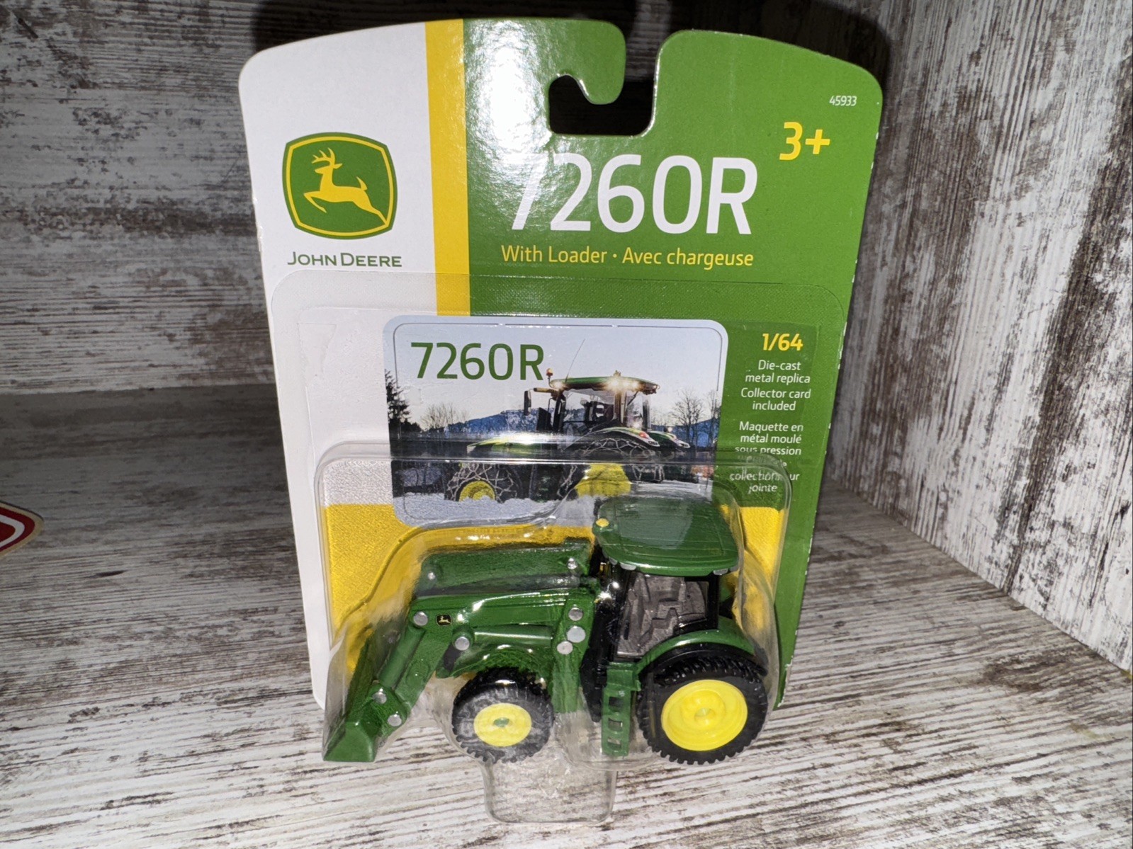 1/64 John Deere 7260R  Tractor With Loader 4wd  Die-Cast Ertl