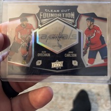 2019-20 Upper Deck - Clear Cut Foundation Alex Ovechkin, John Carlson #CCF-10