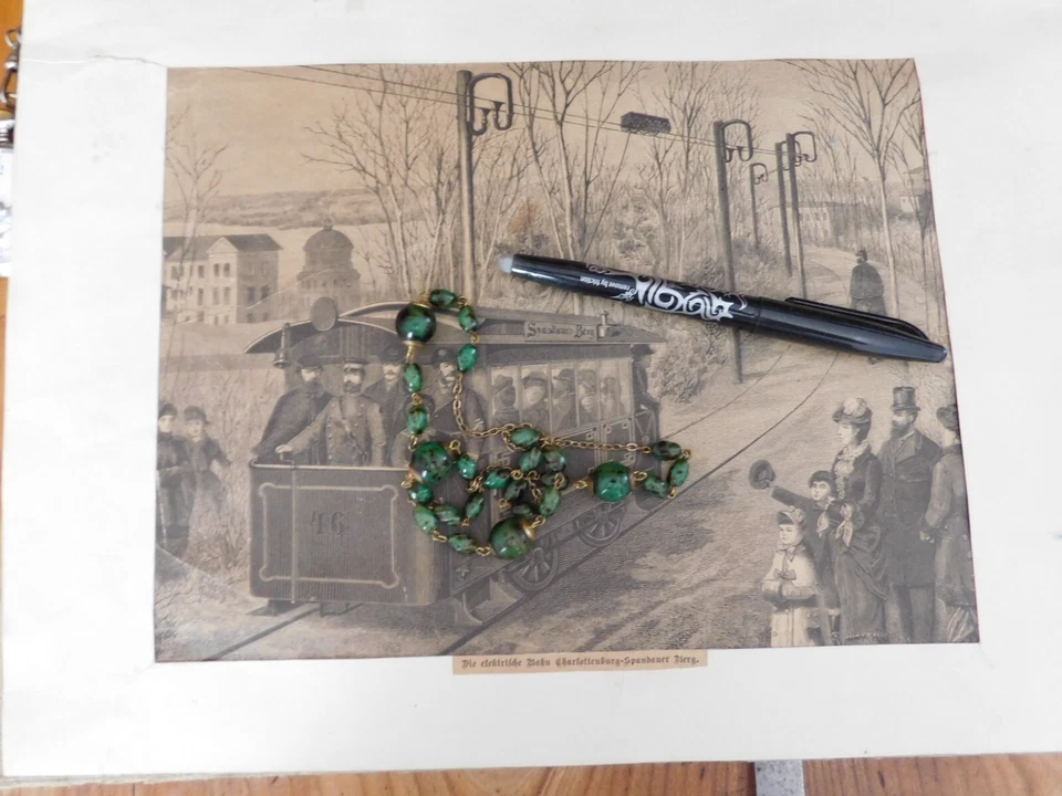 antikes Bild - Die Elektrische Bahn 46 Charlottenburg - Spandauer- Berg Berlin  