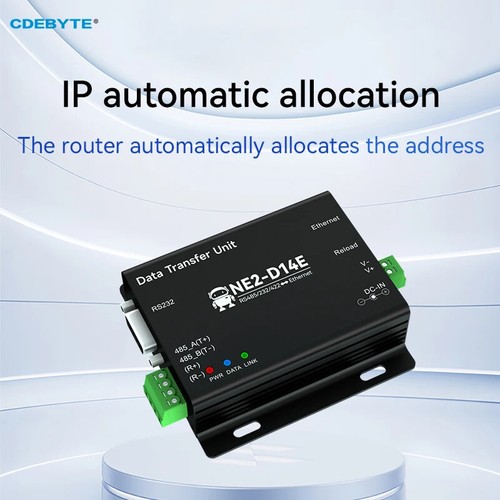 RS485/RS232/RS422 to Ethernet Serial Server Modbus Gateway NE2-D14E POE Power - Picture 6 of 7