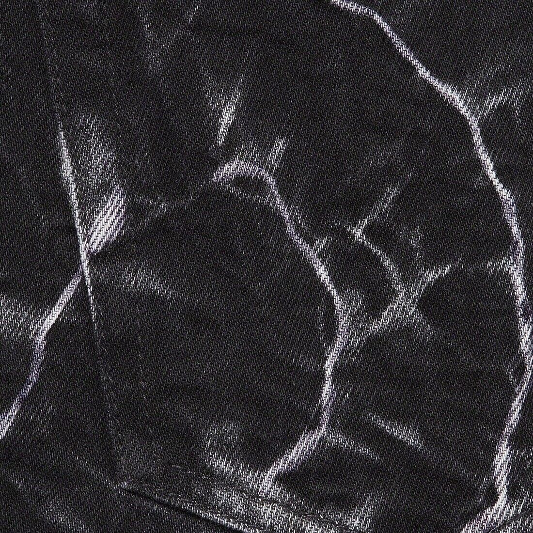 Supreme 23SS SHIBORI LOOSE FIT JEAN Black 32