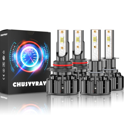 For Mitsubishi Outlander 2005-2006 4x 9005 H1 Headlight High Low Beam LED Bulbs