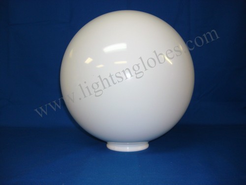 12" WHITE ACRYLIC ROUND GLOBE OUTDOOR LIGHTING SPHERE REPLACEMENT STREET LAMP - Bild 2 von 2