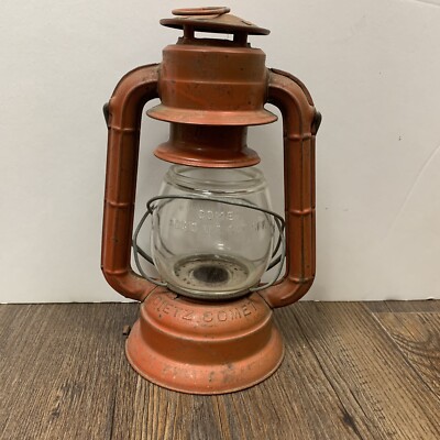 Vintage DIETZ Comet TOY KIDS Lantern Original Red Paint H16