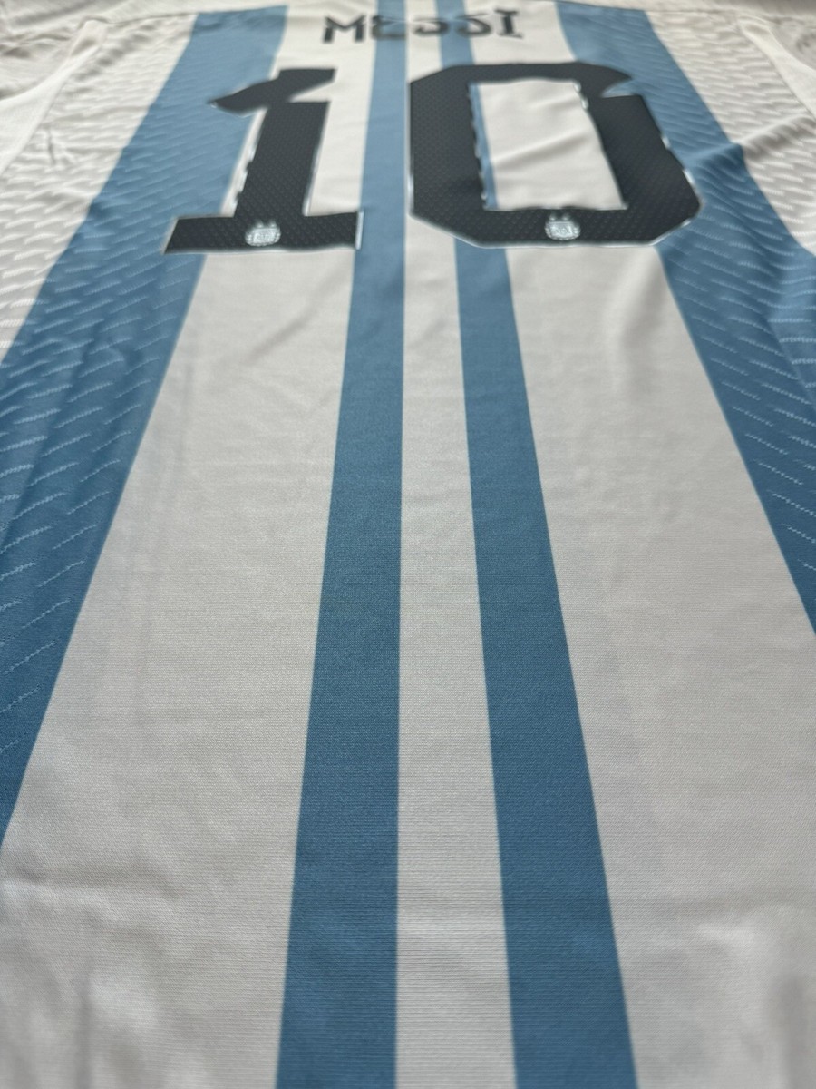 Grand maillot Argentine Adidas Extérieur Authentique Joueurs 2022 Messi